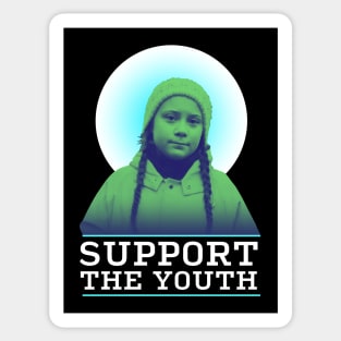 Greta Support the Youth Sticker